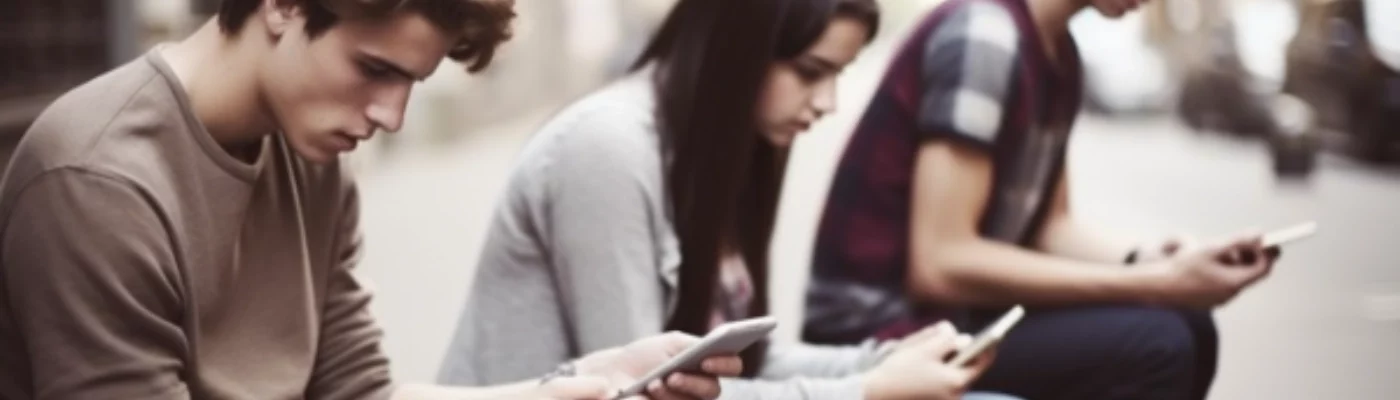 american_students_playing_smartphone_games_on_the_street_2